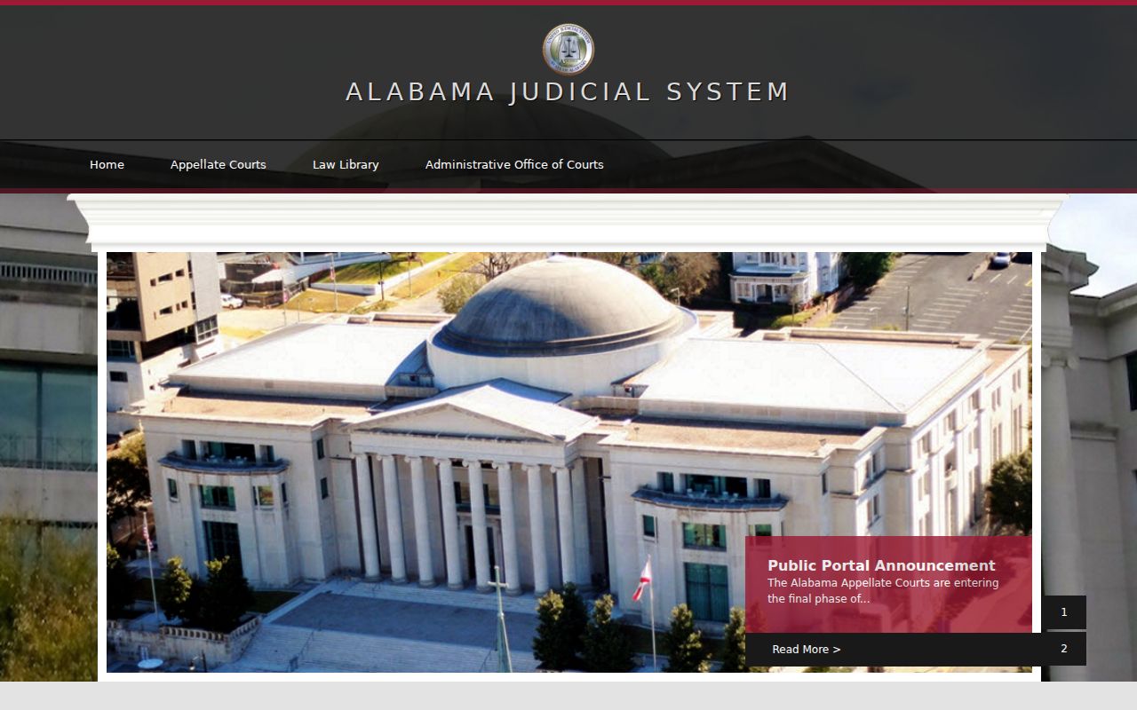 Alabama judicial system source for Wilcox County Court records