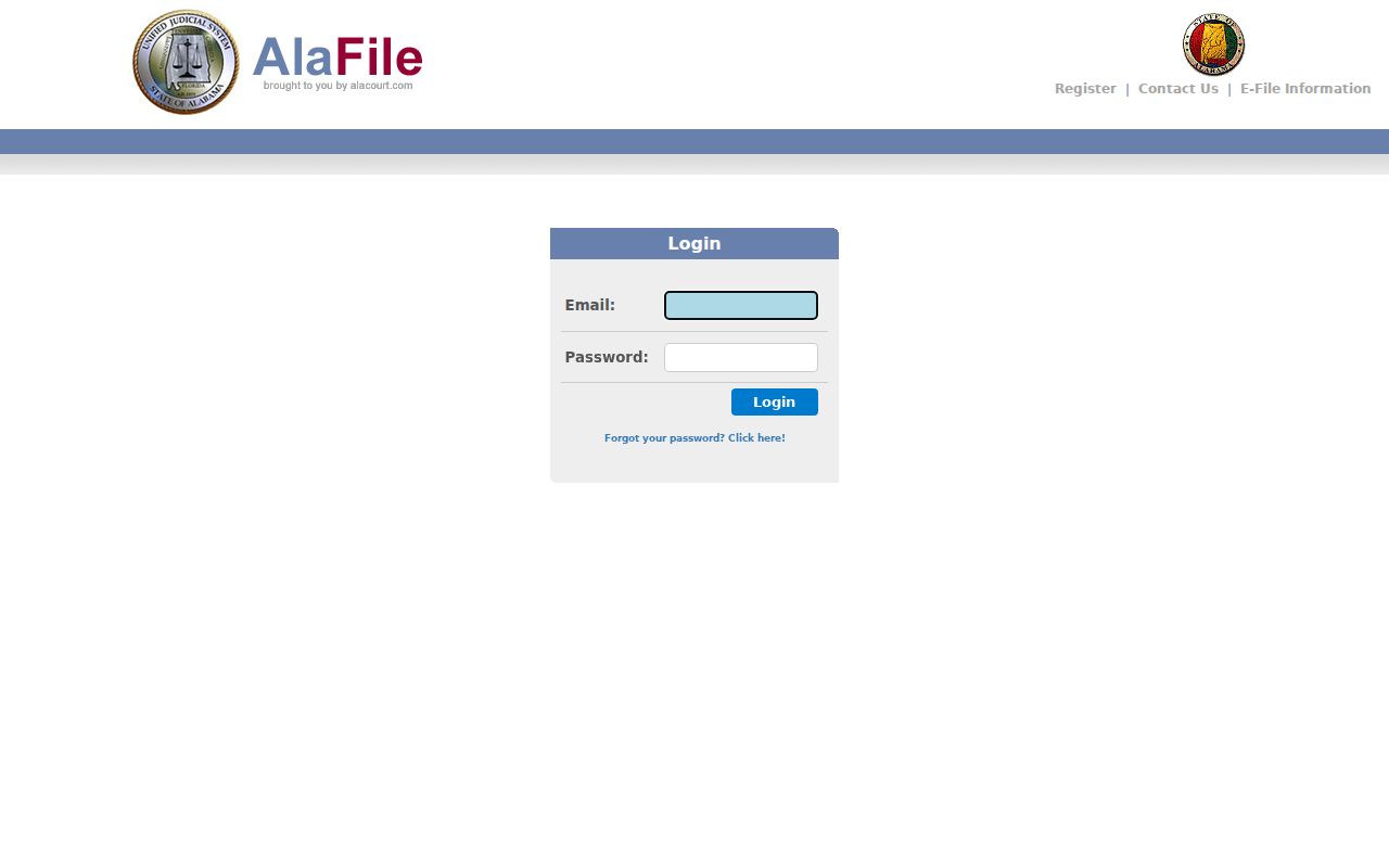 Wilcox County Circuit Clerk AlaFile e-notice portal