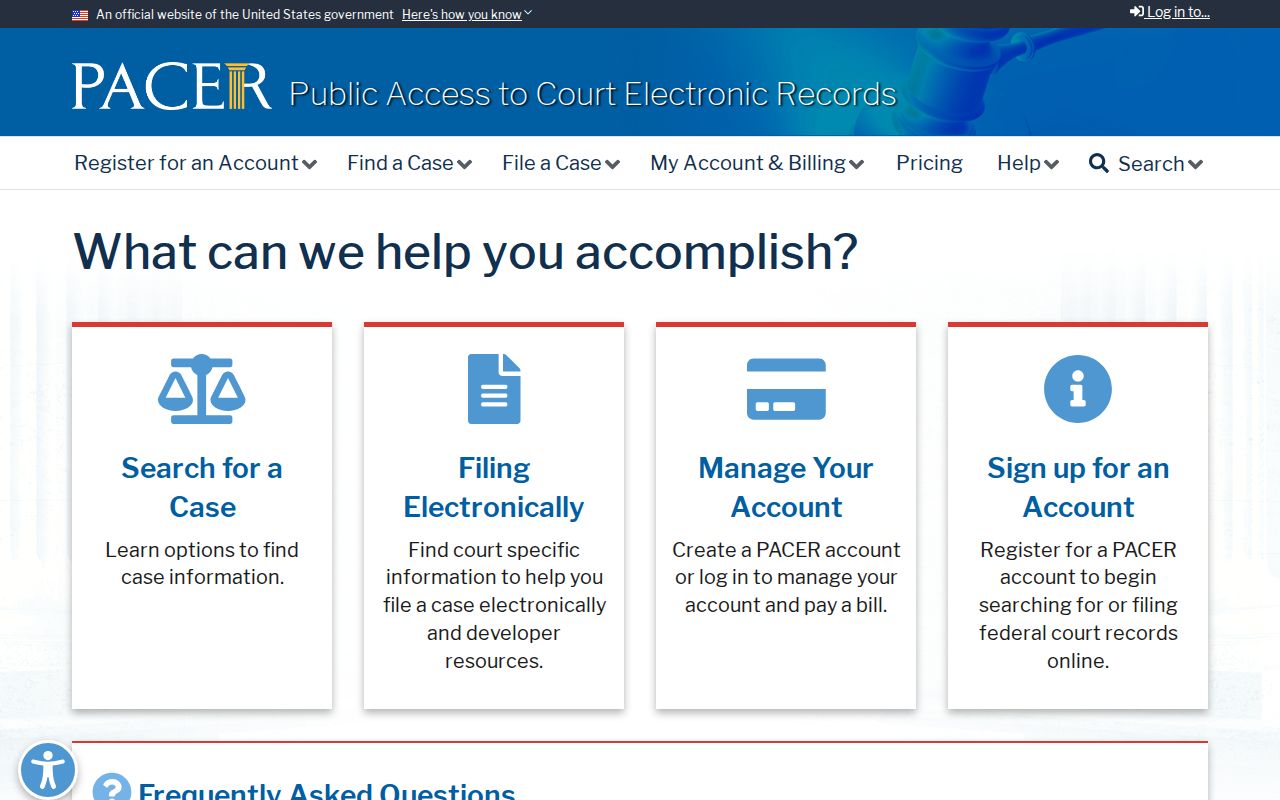 Wilcox County criminal court records PACER federal portal